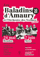 Affiche du concert des Baladins en 2008