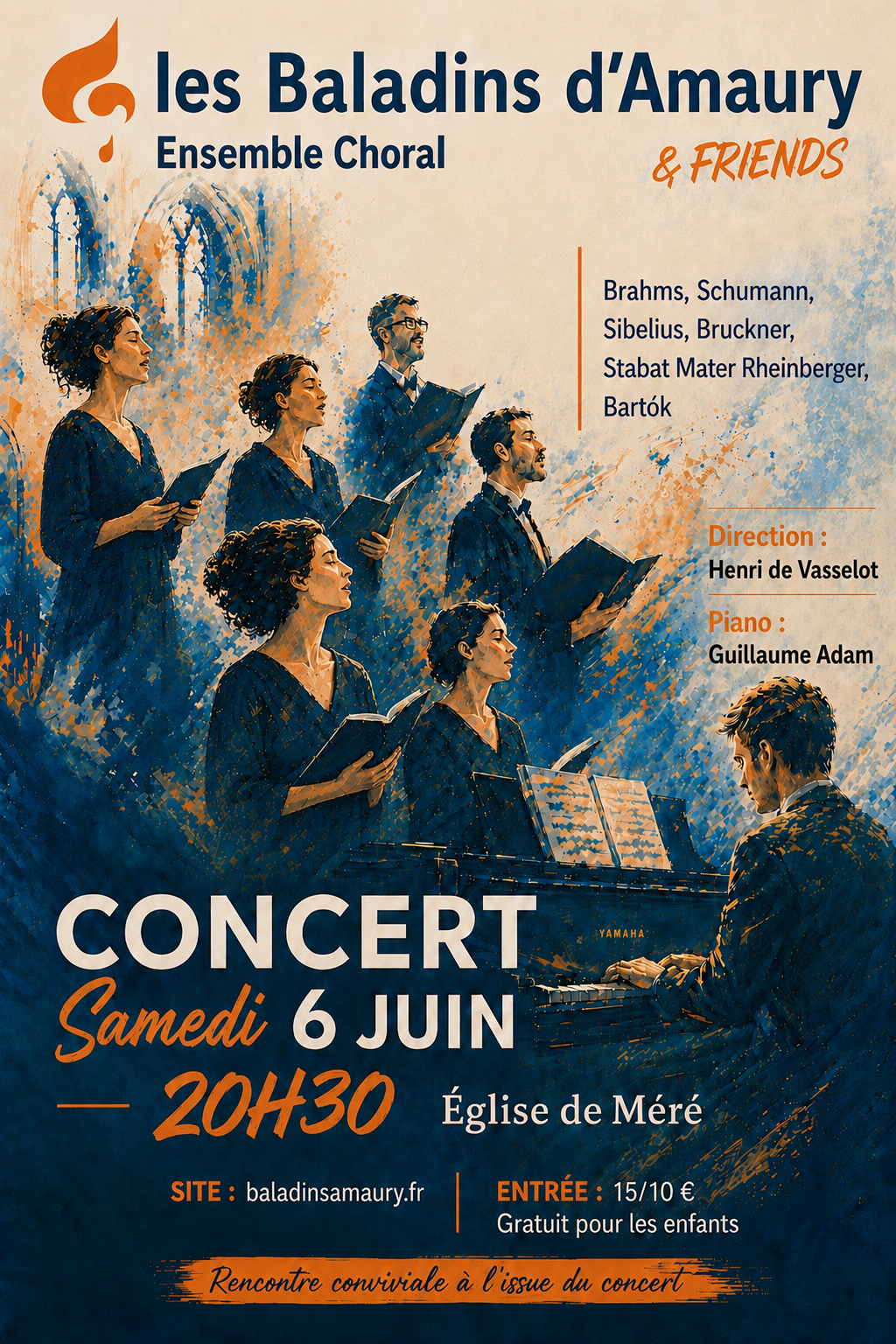 Affiche du concert des Baladins en 2026